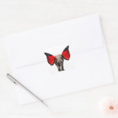 Sticker Carré Phoques d'enveloppe d'éléphants volants (Enveloppe)