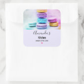Sticker Carré Photo Colorful Macarons Kitchen (Sac)