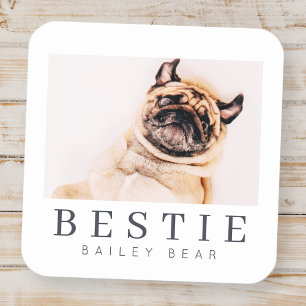Sticker Carré Photo de Chic Pet Bestie BFF
