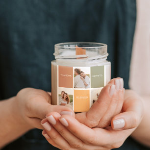 Sticker Carré Photo de collection familiale Merci béni Gratefu