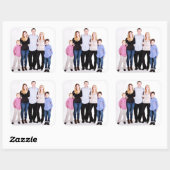 Sticker Carré Photo de famille (Feuille)