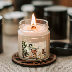 Sticker Carré Photo de famille moderne Joyeux Joyeux Joyeux Bé