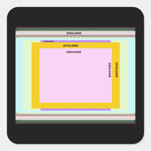 Sticker Carré Photo L (Devant)