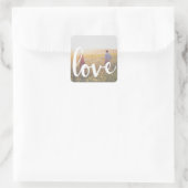 Sticker Carré Photo Mariage Love Se Marier (Sac)