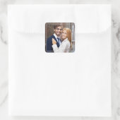 Sticker Carré Photo Monogramme moderne (Sac)