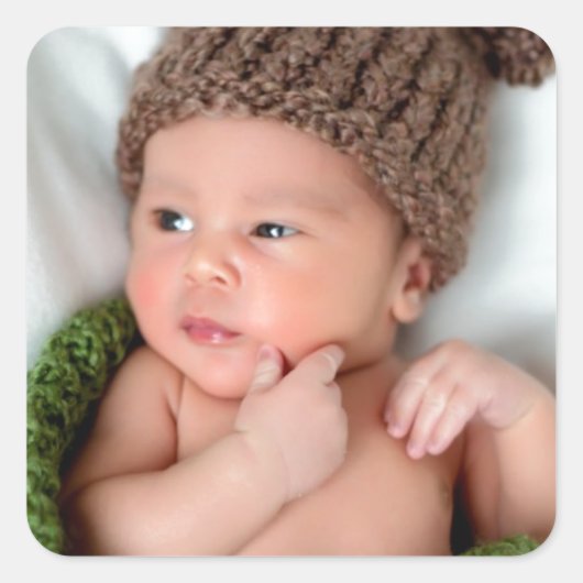 Sticker Carré Photo personnelle Make It Yourself (Devant)