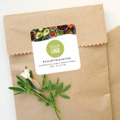 Sticker Carré Photo professionnelle ou logo promotionnel vert