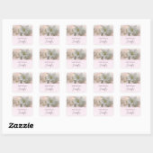 Sticker Carré Photo White Apple Blossom Anniversaire (Feuille)