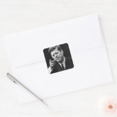 Sticker Carré Photographe de John F. Kennedy 3 (Enveloppe)