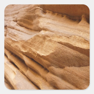 Sticker Carré Photographie abstraite du mur du canyon de Zion II