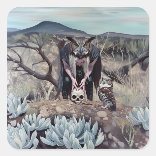 Sticker Carré Phrenologie (Devant)