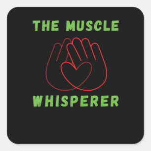 Sticker Carré Physiothérapeute de massage