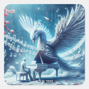 Sticker Carré Piano Imaginaire Ice Piano Phoenix