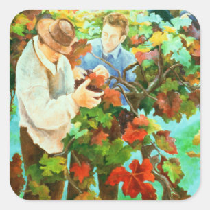 Sticker Carré Pickers à raisins 1996