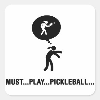 Sticker Carré Pickleball