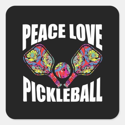 Sticker Carré Pickleball (Devant)