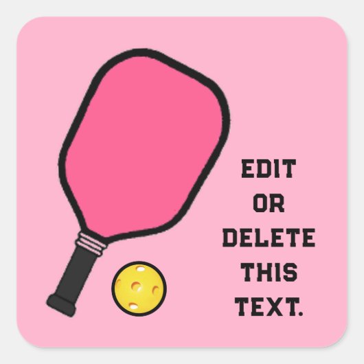 Sticker Carré Pickleball (Devant)