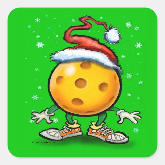 Sticker Carré Pickleball (Devant)