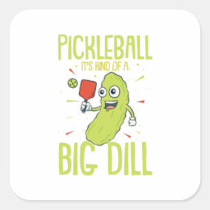 Sticker Carré Pickleball C'est un peu un cadeau pour un jeu de r