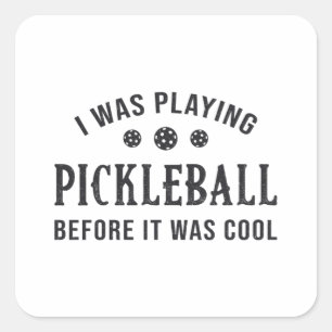 Sticker Carré Pickleball Dink Je Jouais Pickleball Don