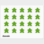 Sticker Carré Pièce de jeu Green Meeple Board (Feuille)