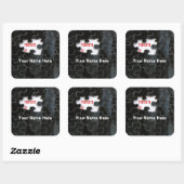 Sticker Carré Pièce de puzzle manquante (Feuille)
