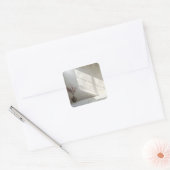 Sticker Carré Pièce minimaliste (Enveloppe)