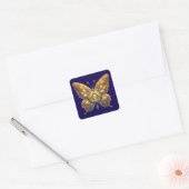 Sticker Carré Pièce symbole papillon AA (Enveloppe)