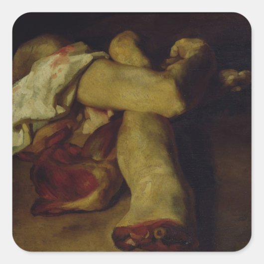 Sticker Carré Pièces anatomiques (Devant)