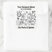 Sticker Carré Pièces et pièces détachées (Sac)