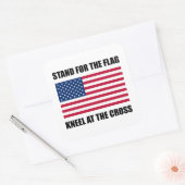 Sticker Carré Pied Pour Drapeau À La Croix (Enveloppe)