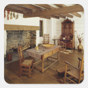 Sticker Carré Piedmont Room, comté de Guildford Caroline du Nord