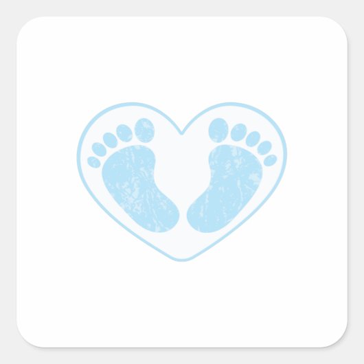 STICKER CARRÉ PIEDS BÉBÉS (Devant)