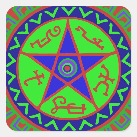 Sticker Carré Piège du Diable (Devant)