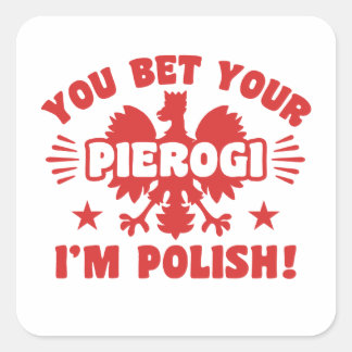 Sticker Carré Pierogi polonais