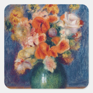 Sticker Carré Pierre A Renoir Bouquet