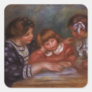 Sticker Carré Pierre A Renoir La leçon