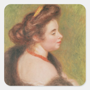 Sticker Carré Pierre A Renoir Portrait de Mme Maurice Denis