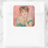 Sticker Carré Pierre-Auguste Renoir - Actrice Jeanne Samary (Sac)
