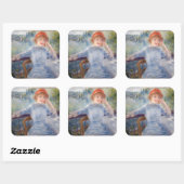 Sticker Carré Pierre Auguste Renoir - Alphonsine Fournaise (Feuille)