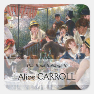 Sticker Carré Pierre-Auguste Renoir - Déjeuner de la fête nautiq