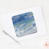 Sticker Carré Pierre-Auguste Renoir - La mer (Enveloppe)