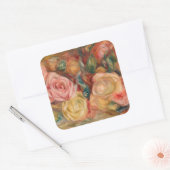 Sticker Carré Pierre-Auguste Renoir - Rose (Enveloppe)