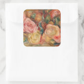 Sticker Carré Pierre-Auguste Renoir - Rose (Sac)