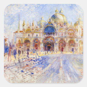 Sticker Carré Pierre-Auguste Renoir - Venise, place Saint-Marc