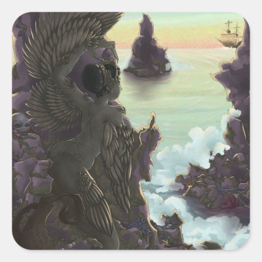 Sticker Carré Pierres Siren (Devant)