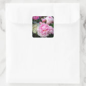 Sticker Carré Pies roses et blanches (Sac)