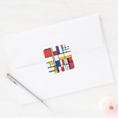 Sticker Carré Piet Mondrian (Enveloppe)
