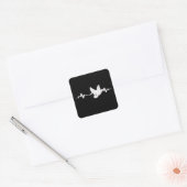 Sticker Carré Pigeon Heart (Enveloppe)