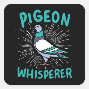 Sticker Carré Pigeon Whisperer